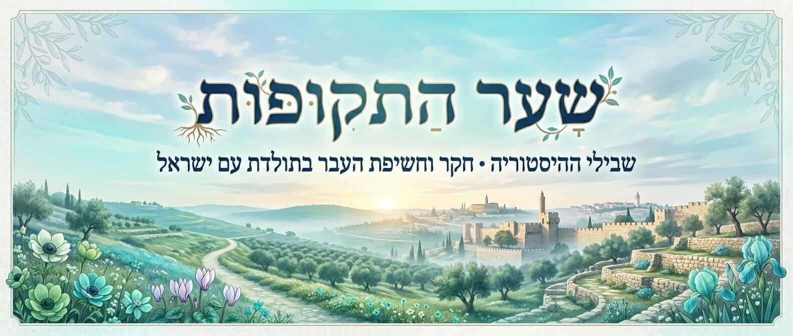 שער התקופות – שבילי ההיסטוריה, חקר וחשיפת העבר בתולדות עם ישראל