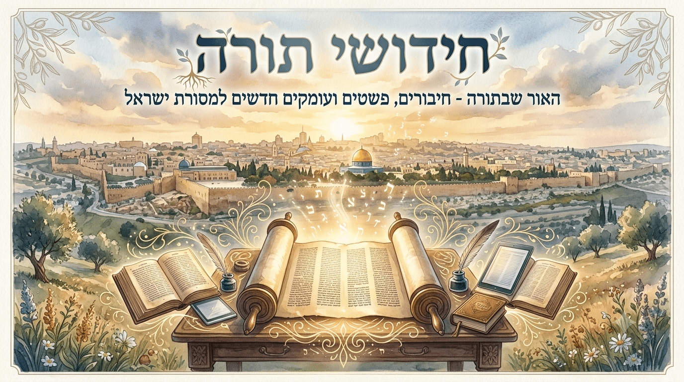 חידושי תורה – חיבורים, פשטים ועומקים חדשים למסורת ישראל